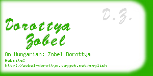 dorottya zobel business card